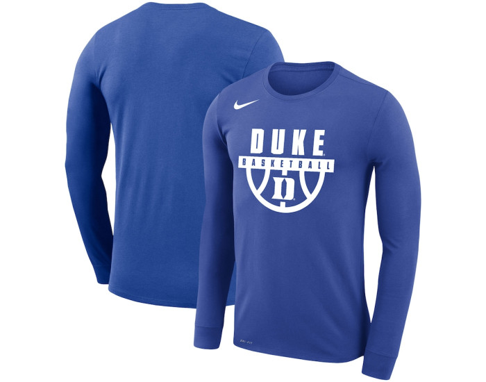 Duke Blue Devils Nike Basketball Drop Legend Long Sleeve Performance T-Shirt - Royal