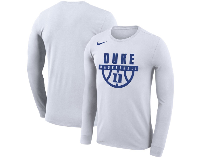 Duke Blue Devils Nike Basketball Drop Legend Long Sleeve Performance T-Shirt - White