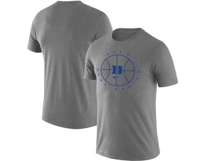 Duke Blue Devils Nike Basketball Icon Legend Performance T-Shirt - Heathered Gray