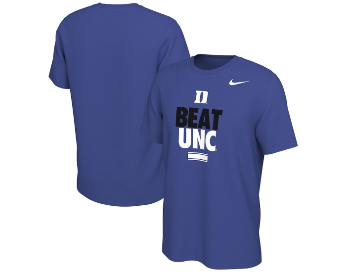 Duke Blue Devils Nike Beat UNC Basketball Rivalry T-Shirt - Royal