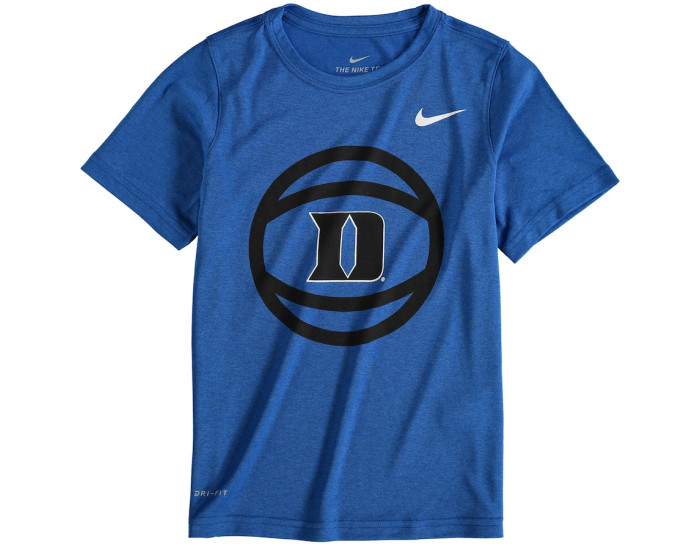 Duke Blue Devils Nike Youth Basketball and Logo Performance T-Shirt - Royal