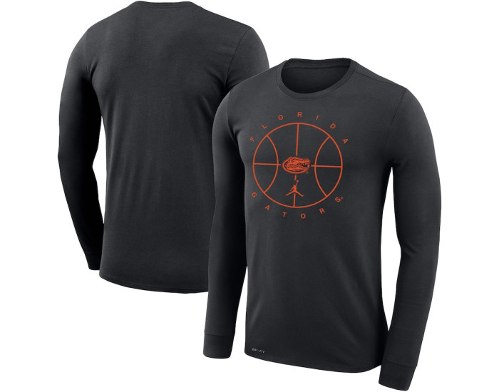 Florida Gators Jordan Brand Basketball Icon Legend Performance Long Sleeve T-Shirt - Black