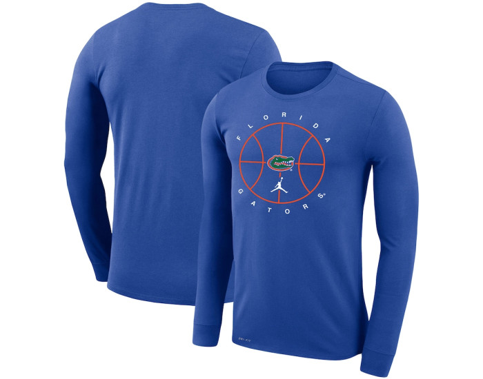 Florida Gators Jordan Brand Basketball Icon Legend Performance Long Sleeve T-Shirt - Royal