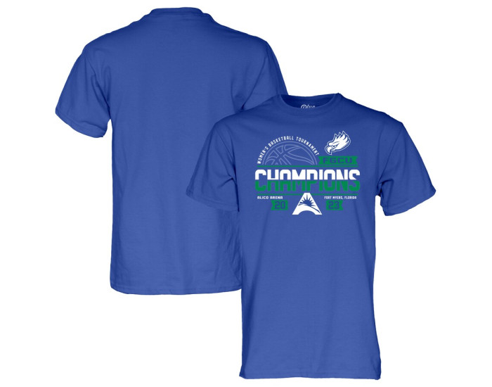 Florida Gulf Coast Eagles Blue 84 2023 ASUN Women's Basketball Conference Tournament Champions T-Shirt - Royal