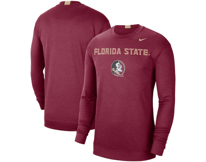 Florida State Seminoles Nike 2021-22 Basketball Team Spotlight Performance Long Sleeve Top - Garnet