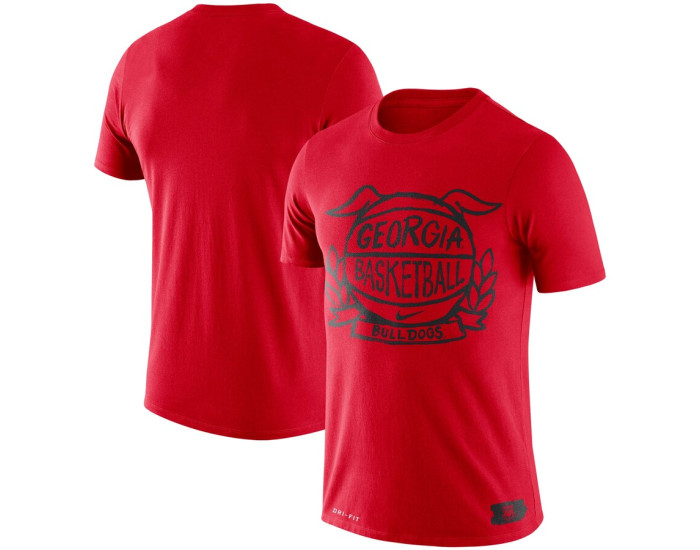 Georgia Bulldogs Nike Basketball Crest Performance T-Shirt - Red