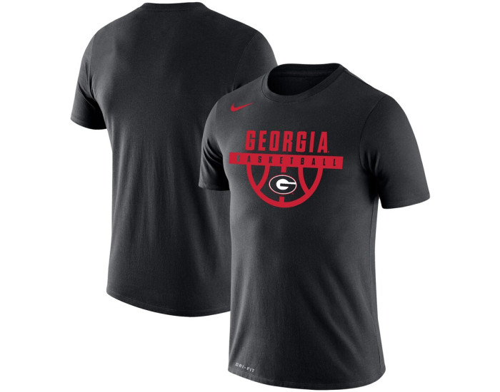 Georgia Bulldogs Nike Basketball Drop Legend Performance T-Shirt - Black