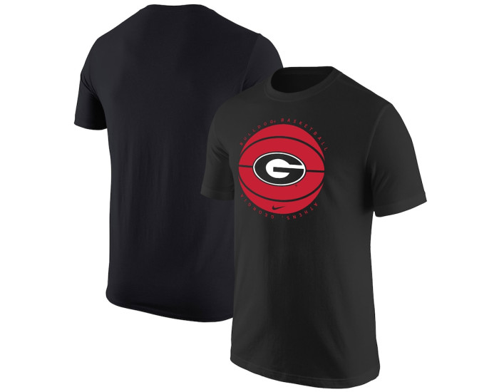 Georgia Bulldogs Nike Basketball Logo T-Shirt - Black
