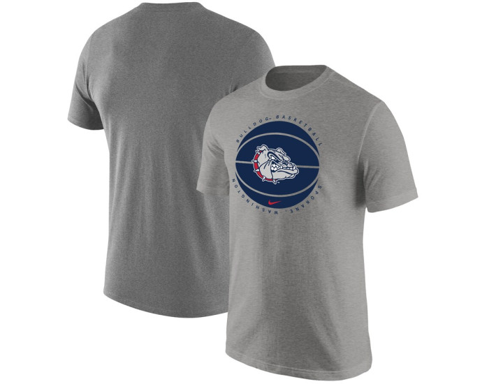 Gonzaga Bulldogs Nike Basketball Logo T-Shirt - Heather Gray