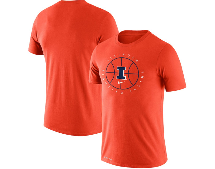 Illinois Fighting Illini Nike Basketball Icon Legend Performance T-Shirt - Orange