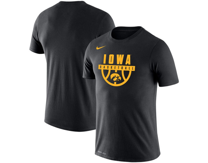 Iowa Hawkeyes Nike Basketball Drop Legend Performance T-Shirt - Black