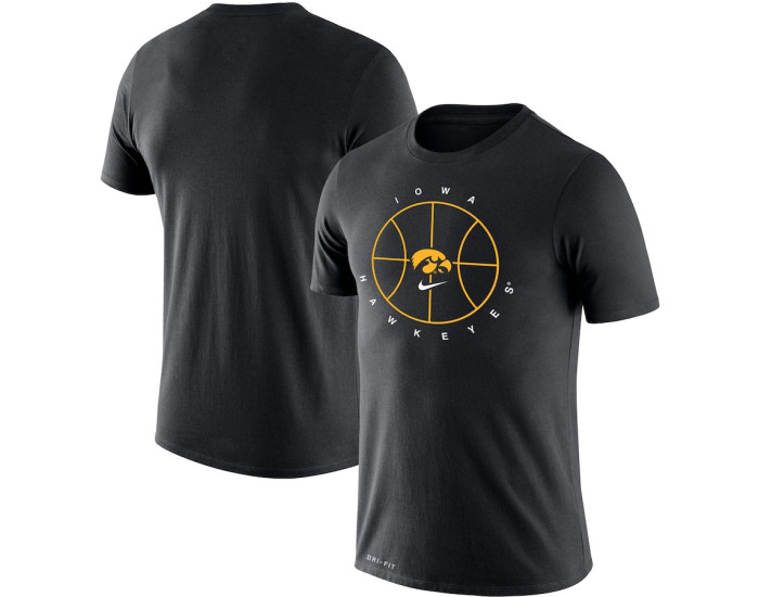 Iowa Hawkeyes Nike Basketball Icon Legend Performance T-Shirt - Black