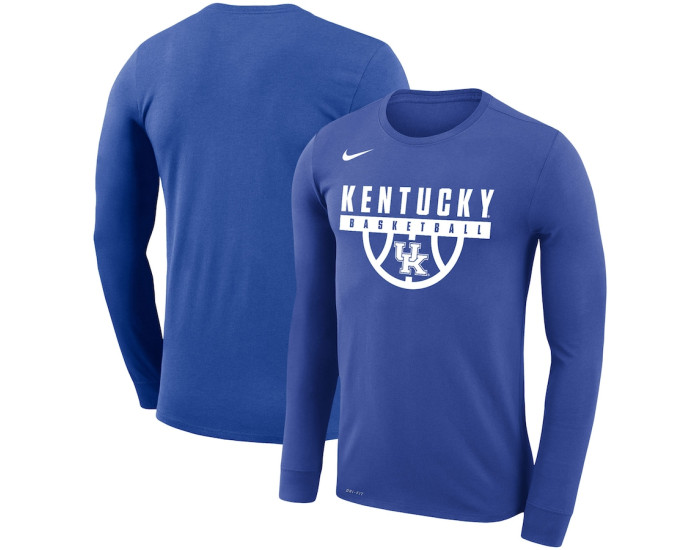 Kentucky Wildcats Nike Basketball Drop Legend Long Sleeve Performance T-Shirt - Royal
