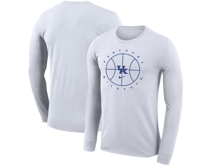 Kentucky Wildcats Nike Basketball Icon Legend Performance Long Sleeve T-Shirt - White