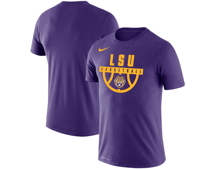 LSU Tigers Nike Basketball Drop Legend Performance T-Shirt - Purple