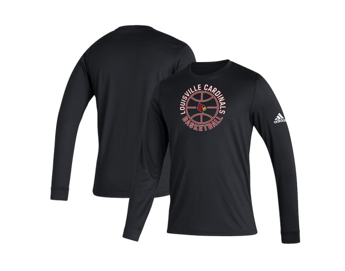 Louisville Cardinals adidas Locker Room On Point Creator Long Sleeve T-Shirt - Black
