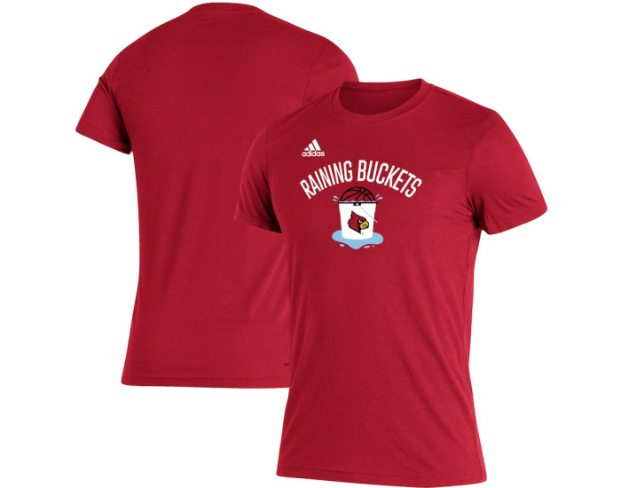 Louisville Cardinals adidas Raining Buckets Tri-Blend T-Shirt - Red