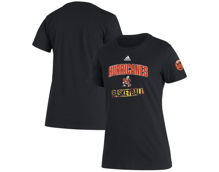 Miami Hurricanes adidas Women's Bench T-Shirt - Black