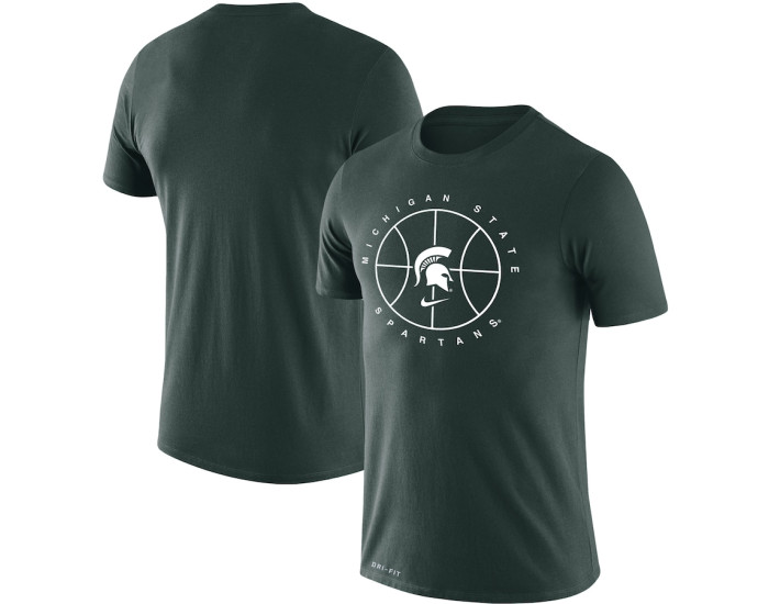 Michigan State Spartans Nike Basketball Icon Legend Performance T-Shirt - Green