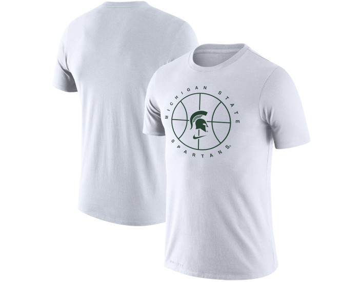 Michigan State Spartans Nike Basketball Icon Legend Performance T-Shirt - White