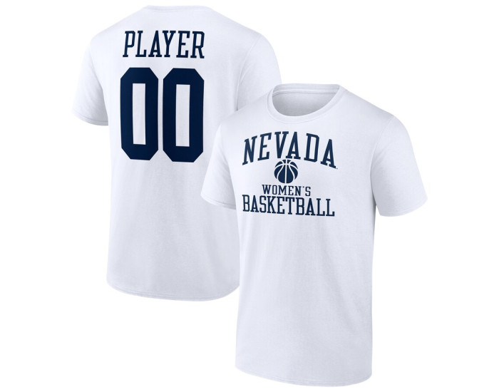 Nevada Wolf Pack Fanatics Branded Women's Basketball Pick-A-Player NIL Gameday Tradition T-Shirt - White