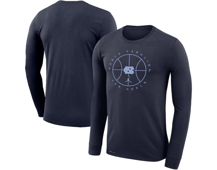 North Carolina Tar Heels Jordan Brand Basketball Icon Legend Performance Long Sleeve T-Shirt - Navy