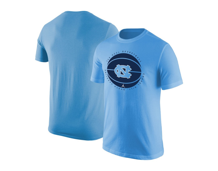 North Carolina Tar Heels Jordan Brand Basketball Logo T-Shirt - Carolina Blue
