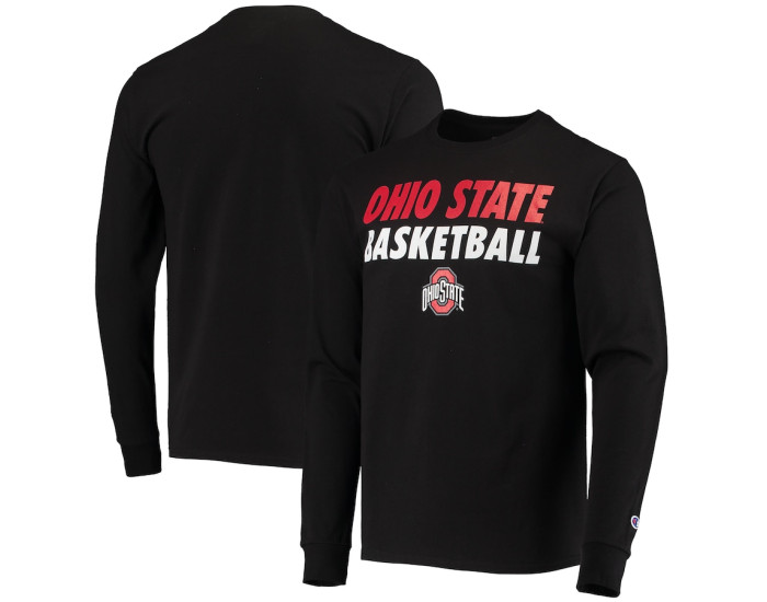 Ohio State Buckeyes Champion Game Ready Basketball Long Sleeve T-Shirt - Black
