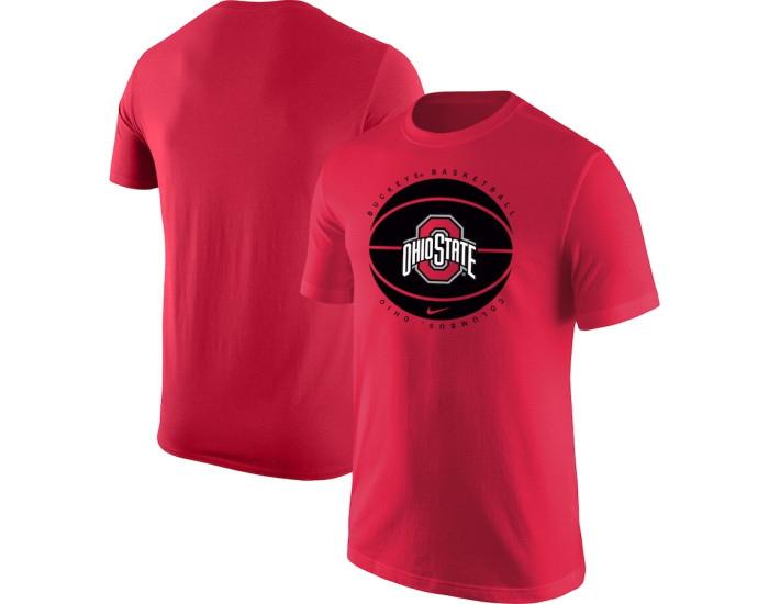 Ohio State Buckeyes Nike Basketball Logo T-Shirt - Scarlet