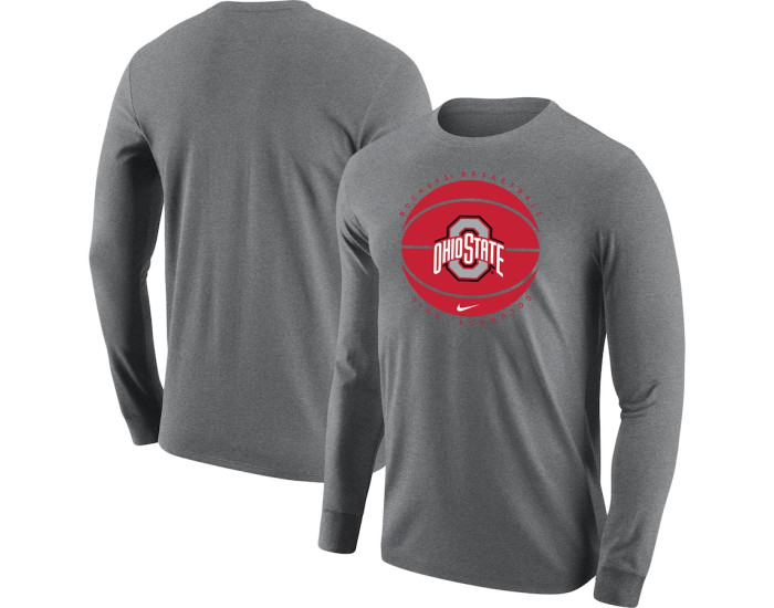 Ohio State Buckeyes Nike Basketball Long Sleeve T-Shirt - Gray