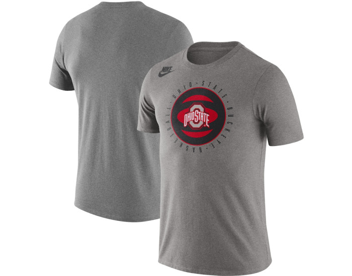 Ohio State Buckeyes Nike Basketball Phys Ed Team T-Shirt - Heathered Gray
