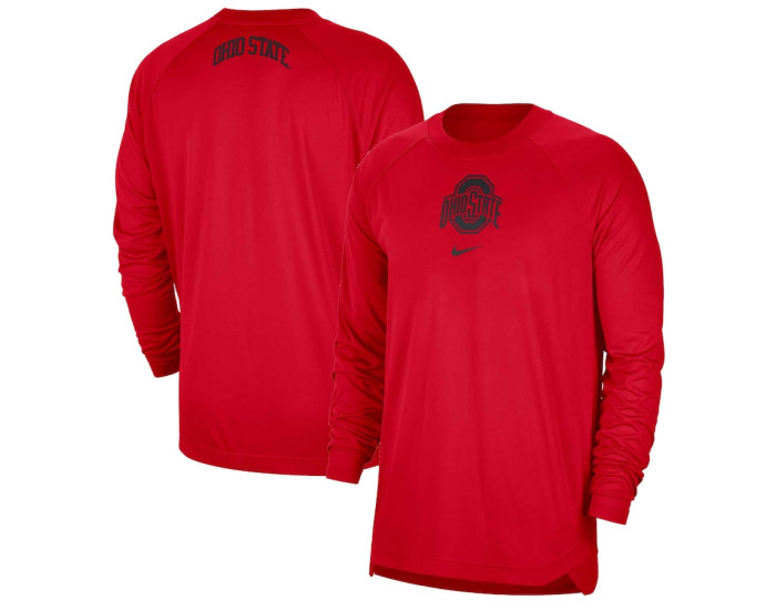 Ohio State Buckeyes Nike Basketball Spotlight Performance Raglan T-Shirt - Scarlet