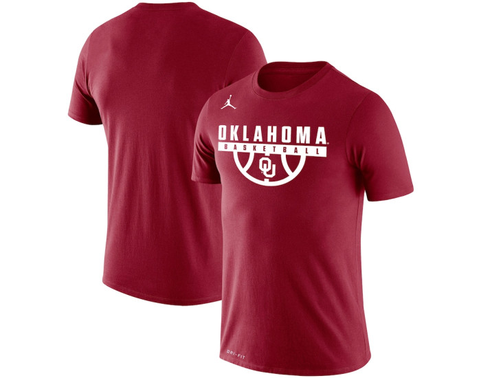 Oklahoma Sooners Jordan Brand Basketball Drop Legend Performance T-Shirt - Crimson