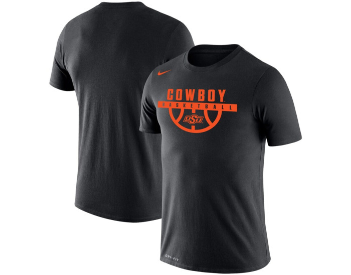 Oklahoma State Cowboys Nike Basketball Drop Legend Performance T-Shirt - Black