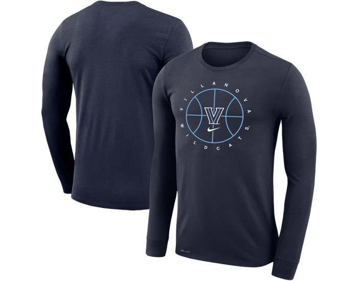 Villanova Wildcats Nike Basketball Icon Legend Performance Long Sleeve T-Shirt - Navy