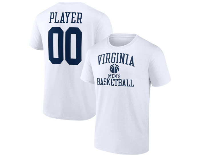 Virginia Cavaliers Fanatics Branded Men's Basketball Pick-A-Player NIL Gameday Tradition T-Shirt - White