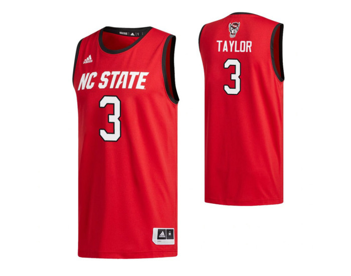 Youth NC State Wolfpack 3 A.J. Taylor Replica College Basketball Jersey Red