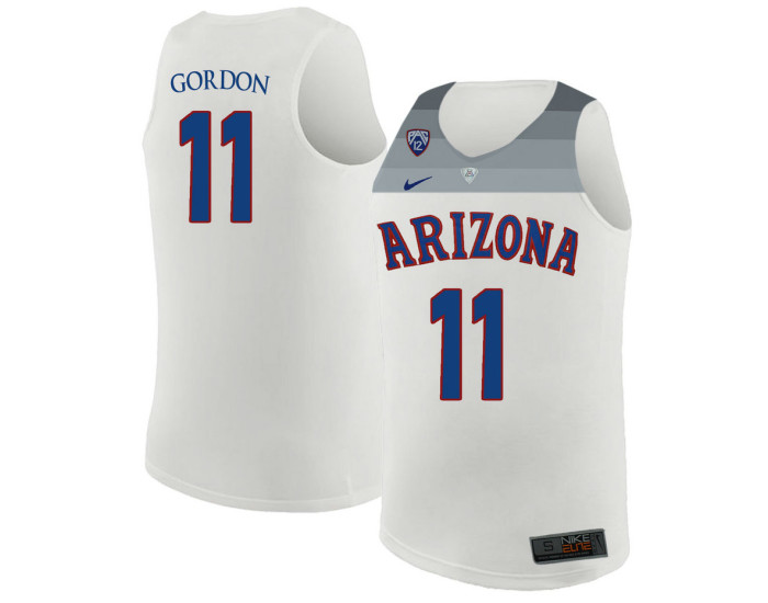 Youth Arizona Wildcats #11 Aaron Gordon Authentic College Basketball Jersey White