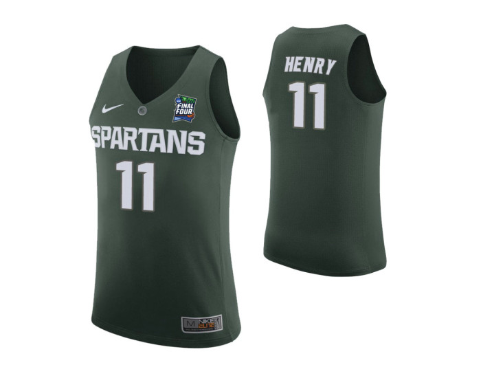 Aaron Henry Michigan State Spartans Green 2019 Final Four Authentic College Basketball Jersey