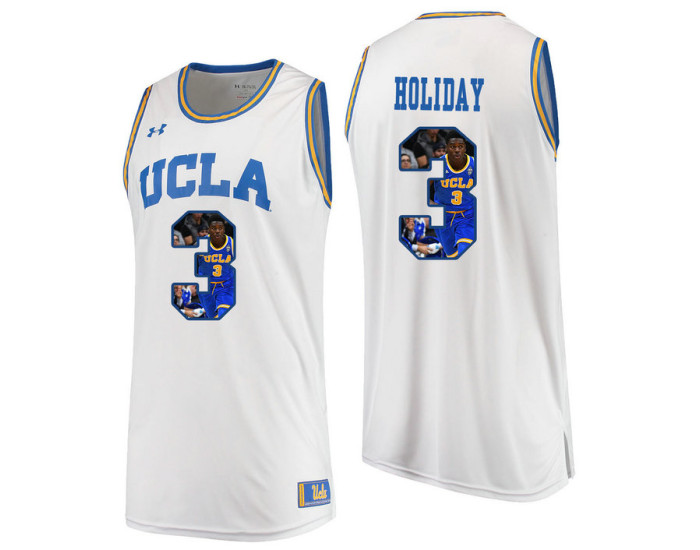 Youth UCLA Bruins #3 Aaron Holiday Replica College Basketball Jersey White