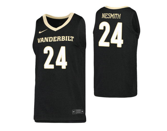Youth Vanderbilt Commodores #24 Aaron Nesmith Black Replica College Basketball Jersey