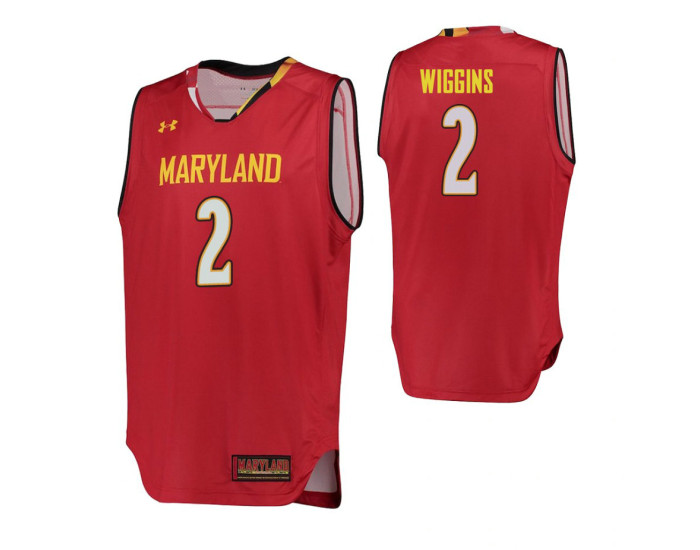 Youth Maryland Terrapins Aaron Wiggins Authentic College Basketball Jersey Red
