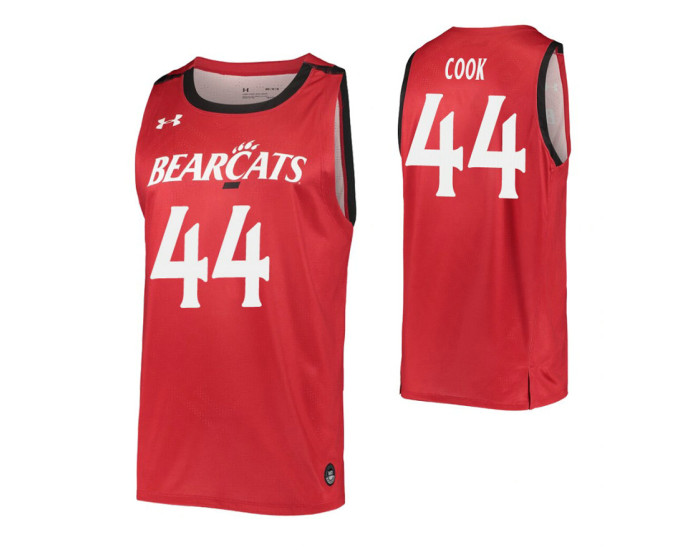 Youth Adam Cook Replica College Basketball Jersey Red Cincinnati Bearcats