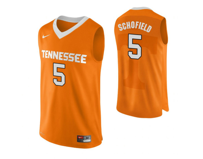 Youth Tennessee Volunteers #5 Admiral Schofield Performace Replica College Basketball Jersey Orange