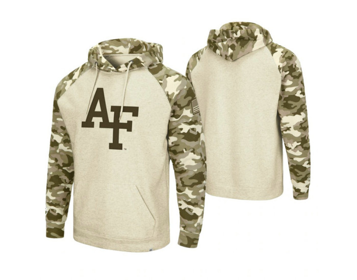 Air Force Falcons Oatmeal OHT Military Appreciation Desert Camo Hoodie
