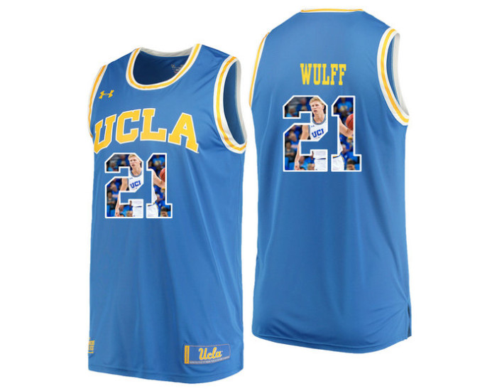 Youth UCLA Bruins #21 Alec Wulff Authentic College Basketball Jersey Blue