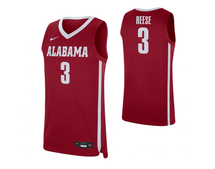 Alabama Crimson Tide Alex Reese Replica College Basketball Jersey Crimson