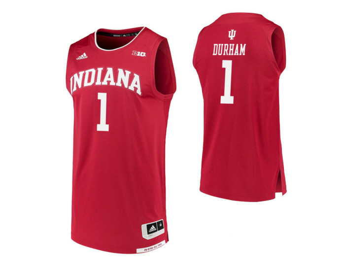 Indiana Hoosiers Aljami Durham Authentic College Basketball Jersey Crimson