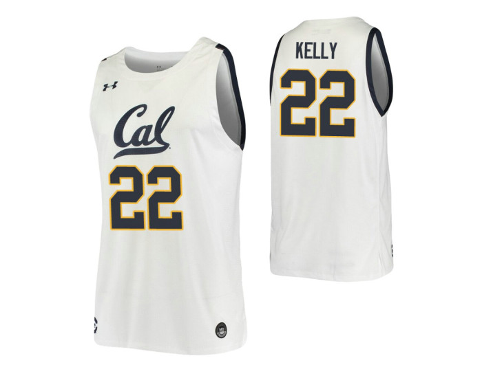 Youth Andre Kelly Replica College Basketball Jersey White California Golden Bears
