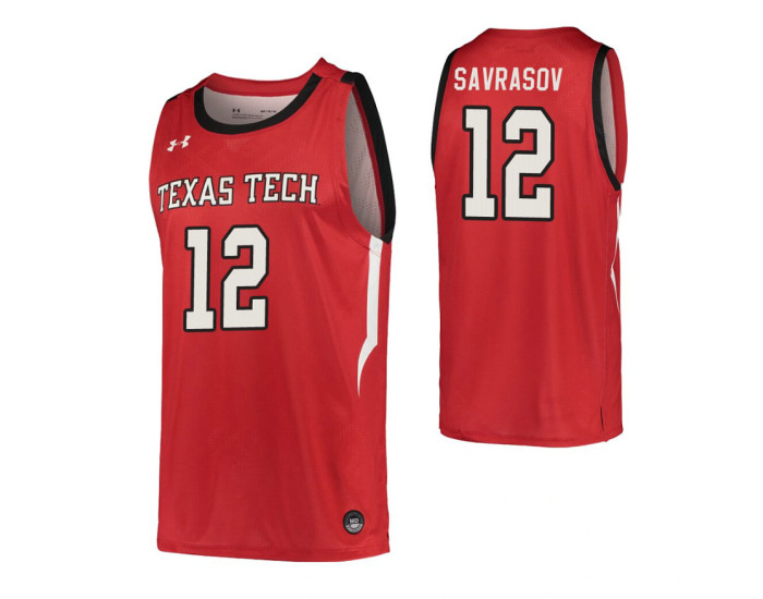 Youth Andrei Savrasov Authentic College Basketball Jersey Red Texas Tech Red Raiders